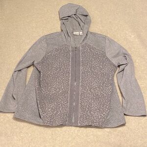 Chico's Zenergy Heather Gray Hoodie